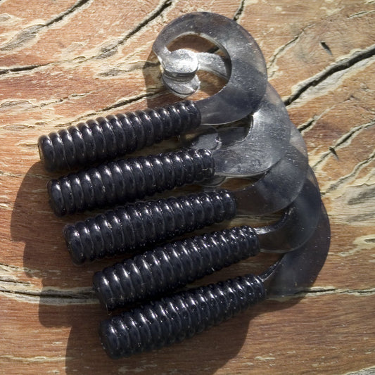 BlekMat UV Enhnaced 2.5" Grub Quality Australian Made Soft Plastic Lures